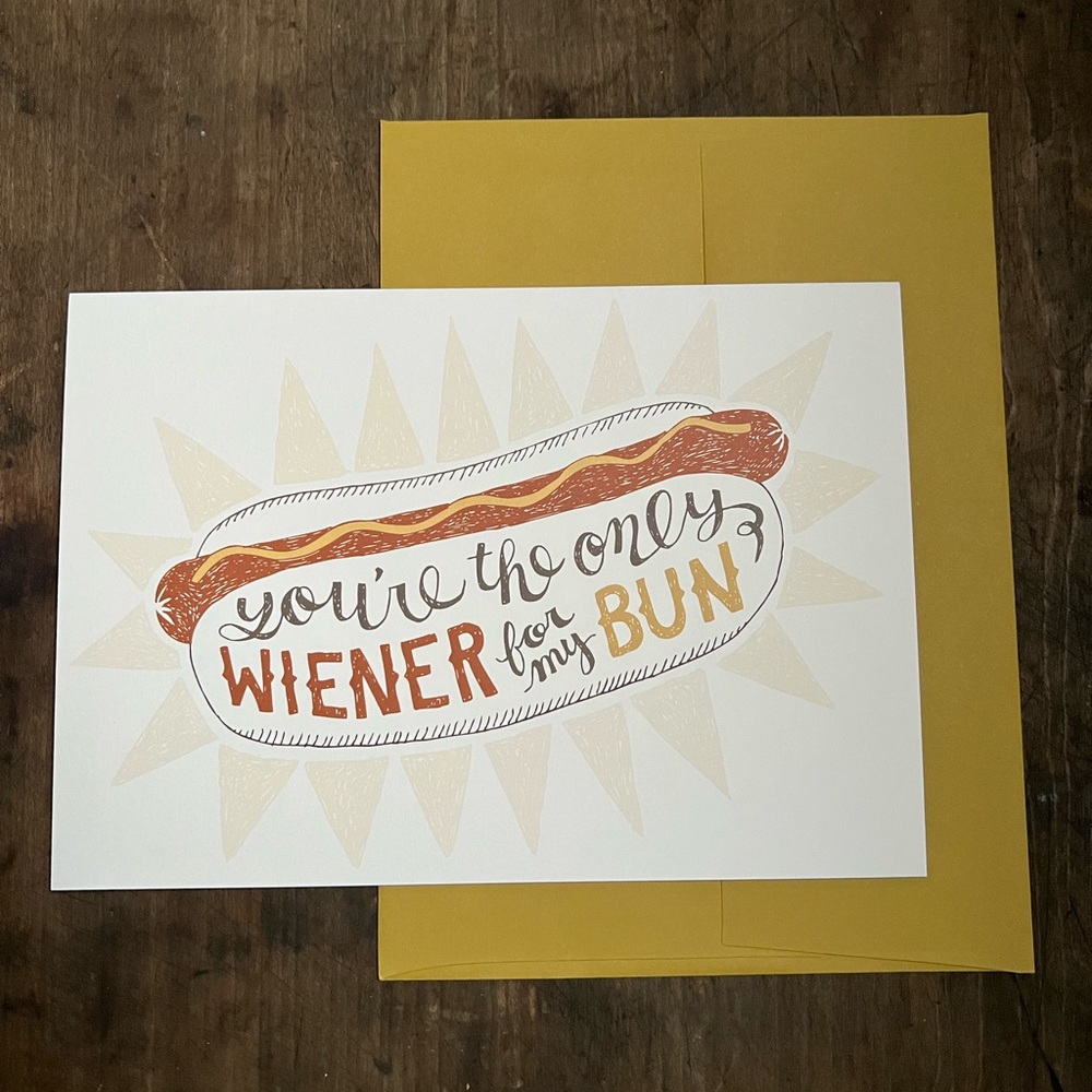💌BUNDLE FOR DISCOUNTS💌 Wit & Whistle Greeting Card “You’re the Only Wiener”